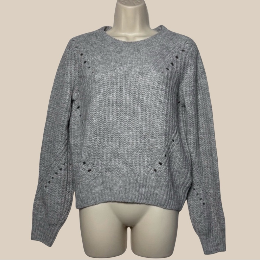 Gap Women’s Gray Cozy Fall Sweater Wool Alpaca  Blend Size Small